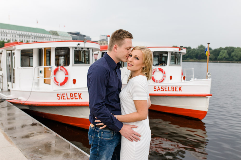 Paarshooting in der Hamburger City, Fleetinsel und Alster